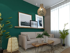 Metamorfoza mieszkania - Salon, styl skandynawski - zdjęcie od ES Projekty Wnętrz