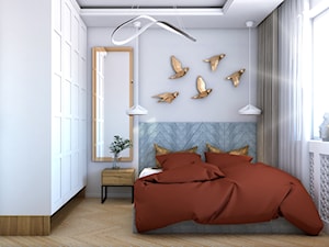 Metamorfoza mieszkania 50m2 - Sypialnia, styl nowoczesny - zdjęcie od ES Projekty Wnętrz