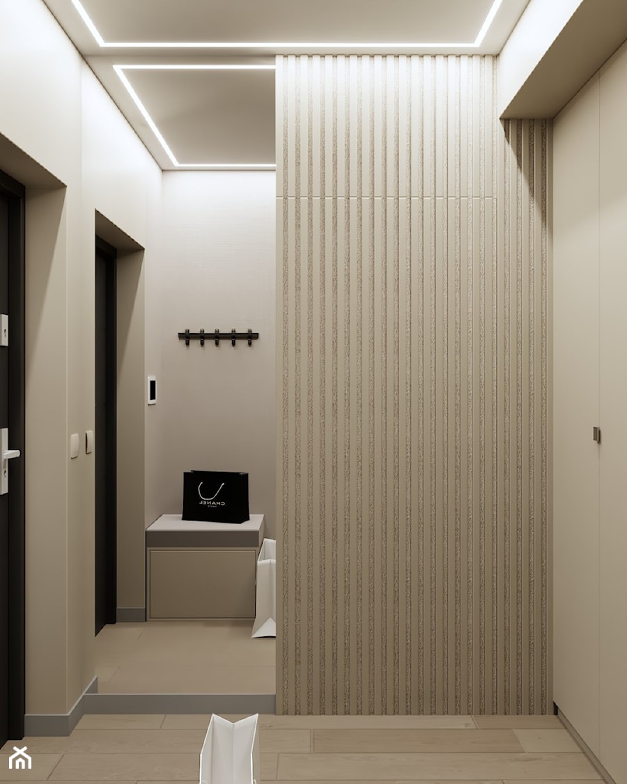 wnętrza domu - Hol / przedpokój, styl minimalistyczny - zdjęcie od ES Projekty Wnętrz