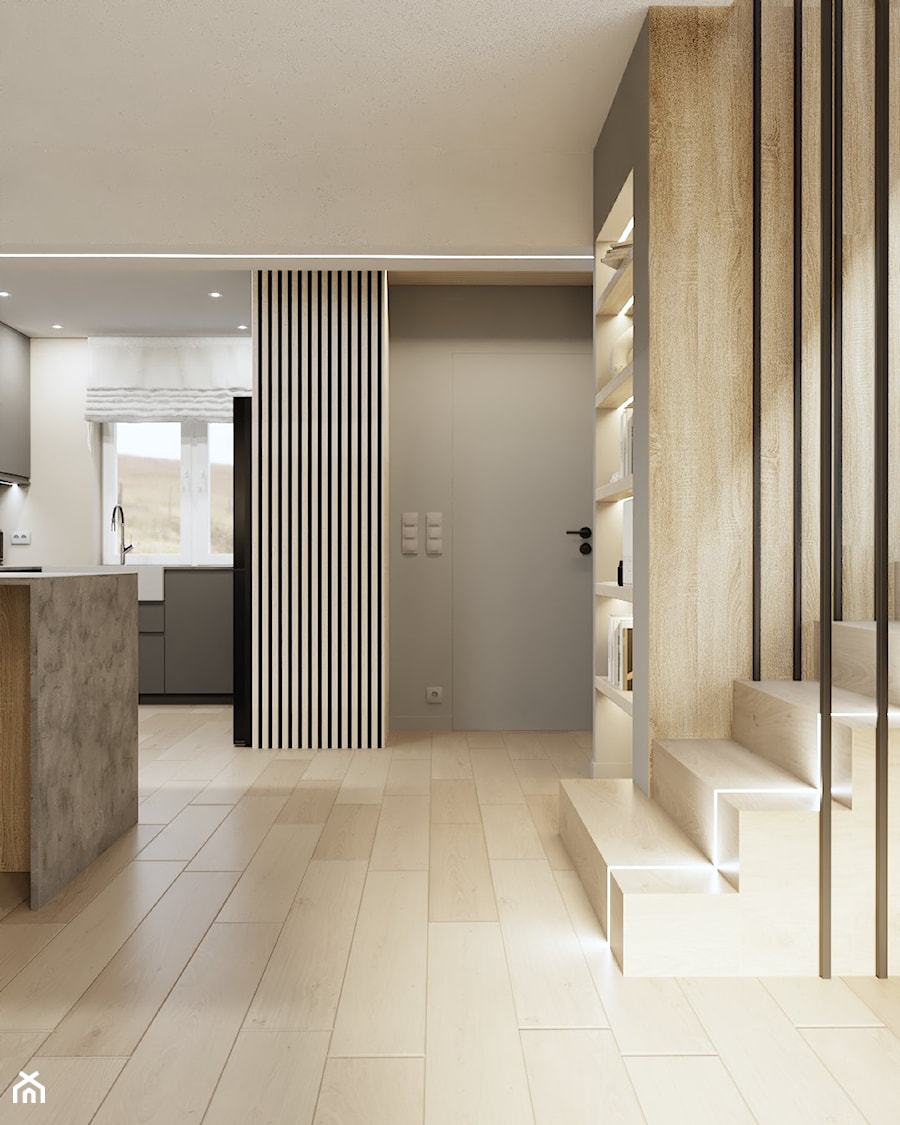 wnętrza domu - Kuchnia, styl minimalistyczny - zdjęcie od ES Projekty Wnętrz