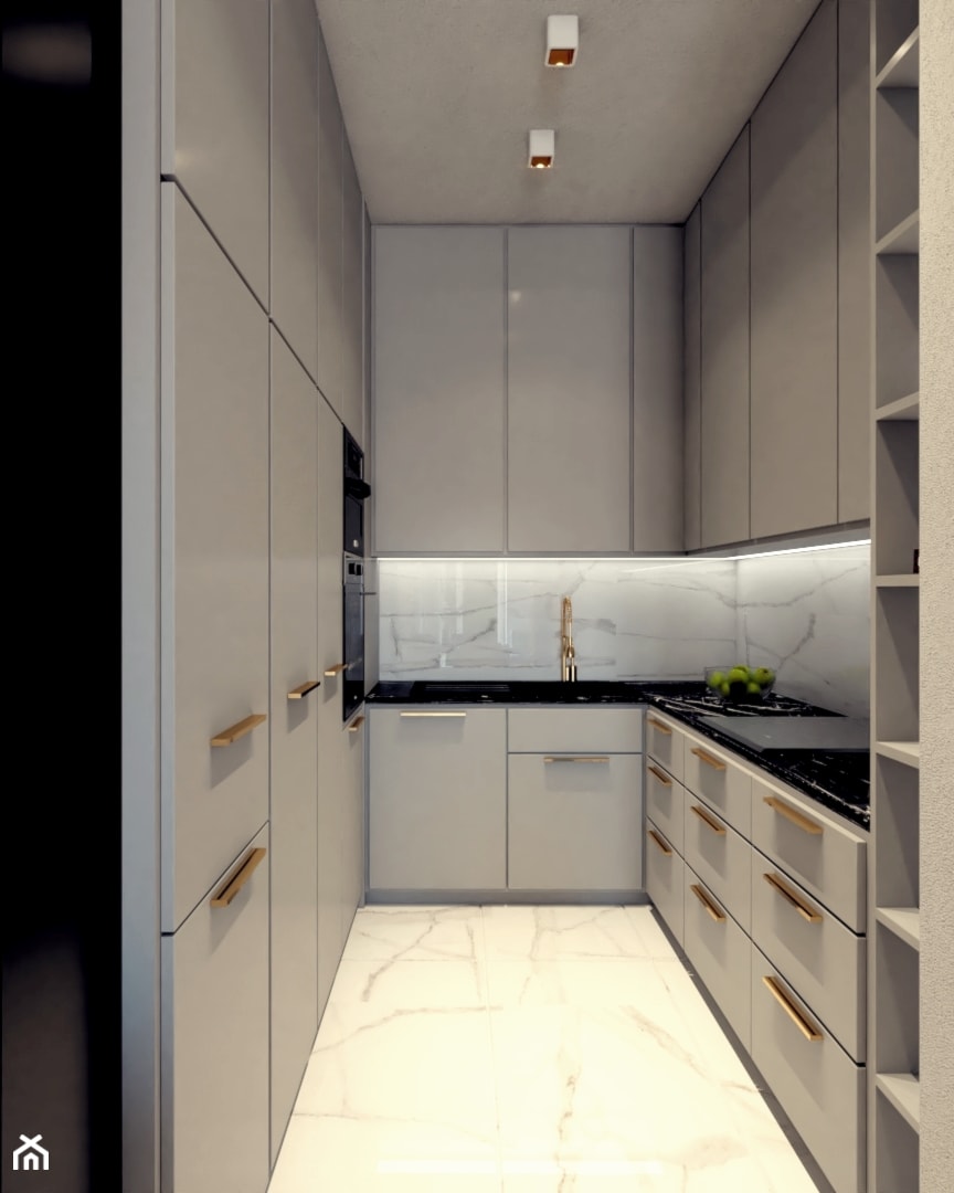 Eleganckie mieszkanie Modern Classic - Kuchnia - zdjęcie od ES Projekty Wnętrz