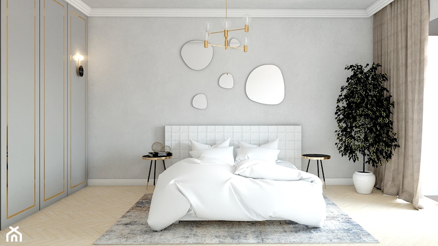 Eleganckie mieszkanie Modern Classic - Sypialnia - zdjęcie od ES Projekty Wnętrz
