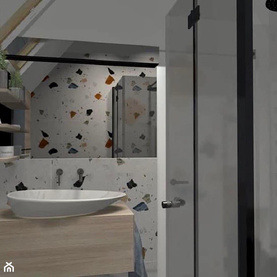 Wizualizacje - mała łazienka - Łazienka, styl nowoczesny - zdjęcie od WnetrzaSzczepankiewiczWalbrzych