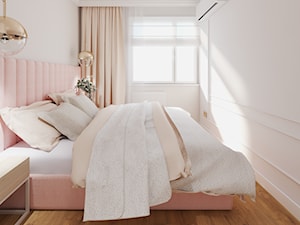 Ciepła sypialnia w odcieniach różu - zdjęcie od PAW DESIGN