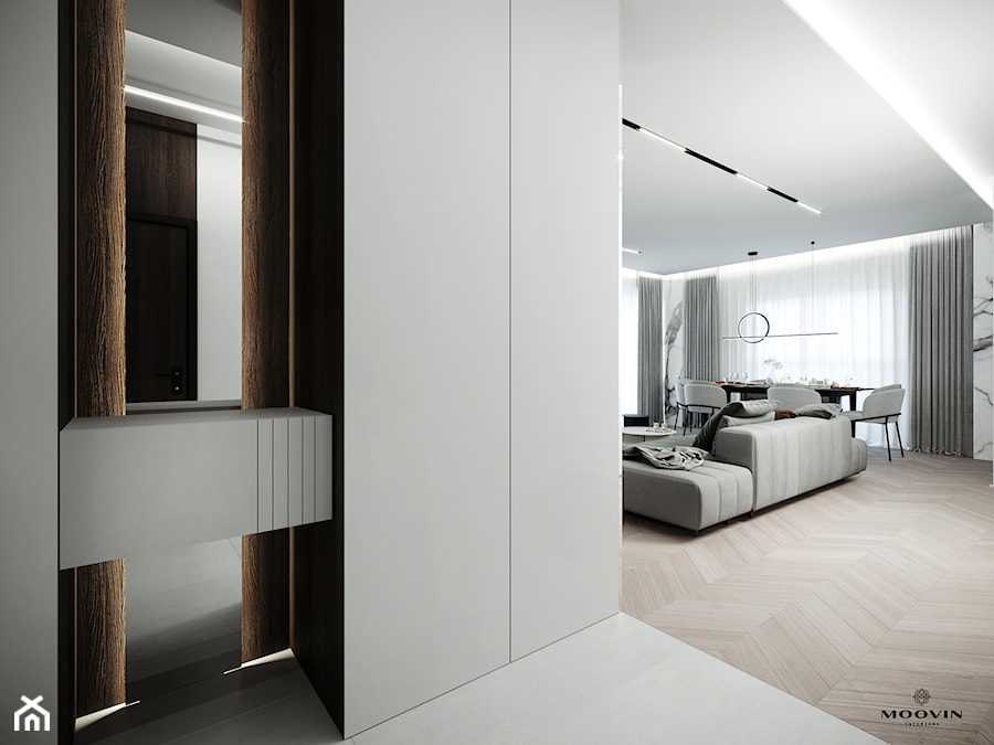 Apartament o powierzchni 113 m² w Warszawie (Śródmieście, ul. Wolska) - zdjęcie od MOOVIN INTERIORS