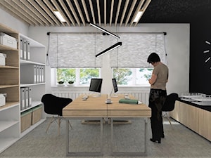 Biuro - Biuro, styl nowoczesny - zdjęcie od AUMÜLLERDESIGN Studio Projektowania Wnętrz