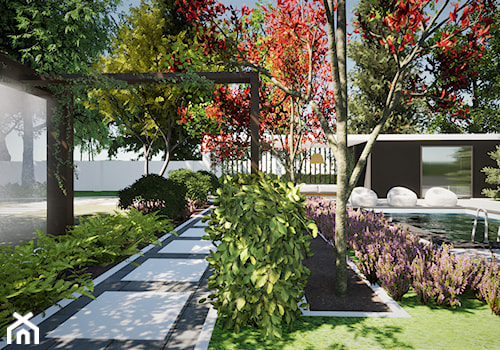 Ogród - Ogród, styl nowoczesny - zdjęcie od AUMÜLLERDESIGN Studio Projektowe