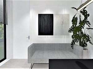 Projekt domu jednorodzinnego - Biuro, styl nowoczesny - zdjęcie od AUMÜLLERDESIGN Studio Projektowania Wnętrz