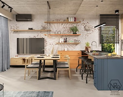 salon z kuchnią - zdjęcie od Projekt NiRo - Homebook