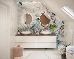 wonderwall studio tapeta w łazience - zdjęcie od Projekt NiRo - Homebook