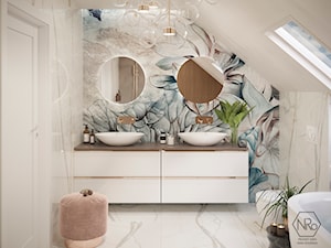 wonderwall studio tapeta w łazience - zdjęcie od Projekt NiRo