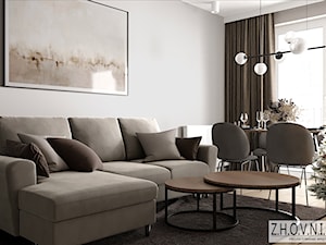 Mieszkanie 59m2 - Salon, styl nowoczesny - zdjęcie od Z.H.O.V.N.I.R