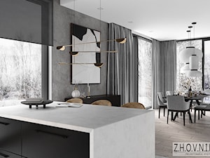 Projekt domu wersja 1 - Jadalnia, styl nowoczesny - zdjęcie od Z.H.O.V.N.I.R