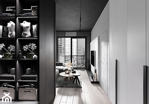 Black apartment - Hol / przedpokój, styl nowoczesny - zdjęcie od Z.H.O.V.N.I.R