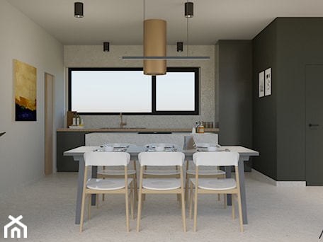 Aranżacje wnętrz - Kuchnia: Dom 155m2 - Kuchnia, styl minimalistyczny - madproject. Przeglądaj, dodawaj i zapisuj najlepsze zdjęcia, pomysły i inspiracje designerskie. W bazie mamy już prawie milion fotografii!