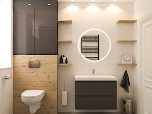 Malutka łazienka w domku jednorodzinnym - zdjęcie od VERO - Pracownia Architektury Wnętrz
