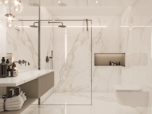 Marmurowa łazienka - zdjęcie od VERO - Pracownia Architektury Wnętrz