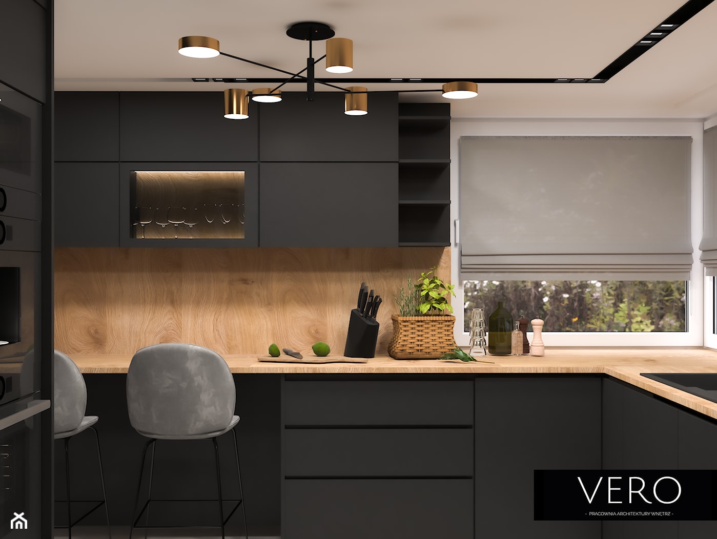 Kuchnia w domu jednorodzinnym - zdjęcie od VERO - Pracownia Architektury Wnętrz - Homebook