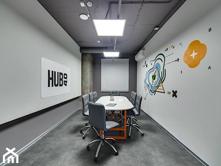 Aranżacje wnętrz - Wnętrza publiczne: HUB 4.0 - Wnętrza publiczne - Nika Vorotyntseva architecture-design bureau. Przeglądaj, dodawaj i zapisuj najlepsze zdjęcia, pomysły i inspiracje designerskie. W bazie mamy już prawie milion fotografii!