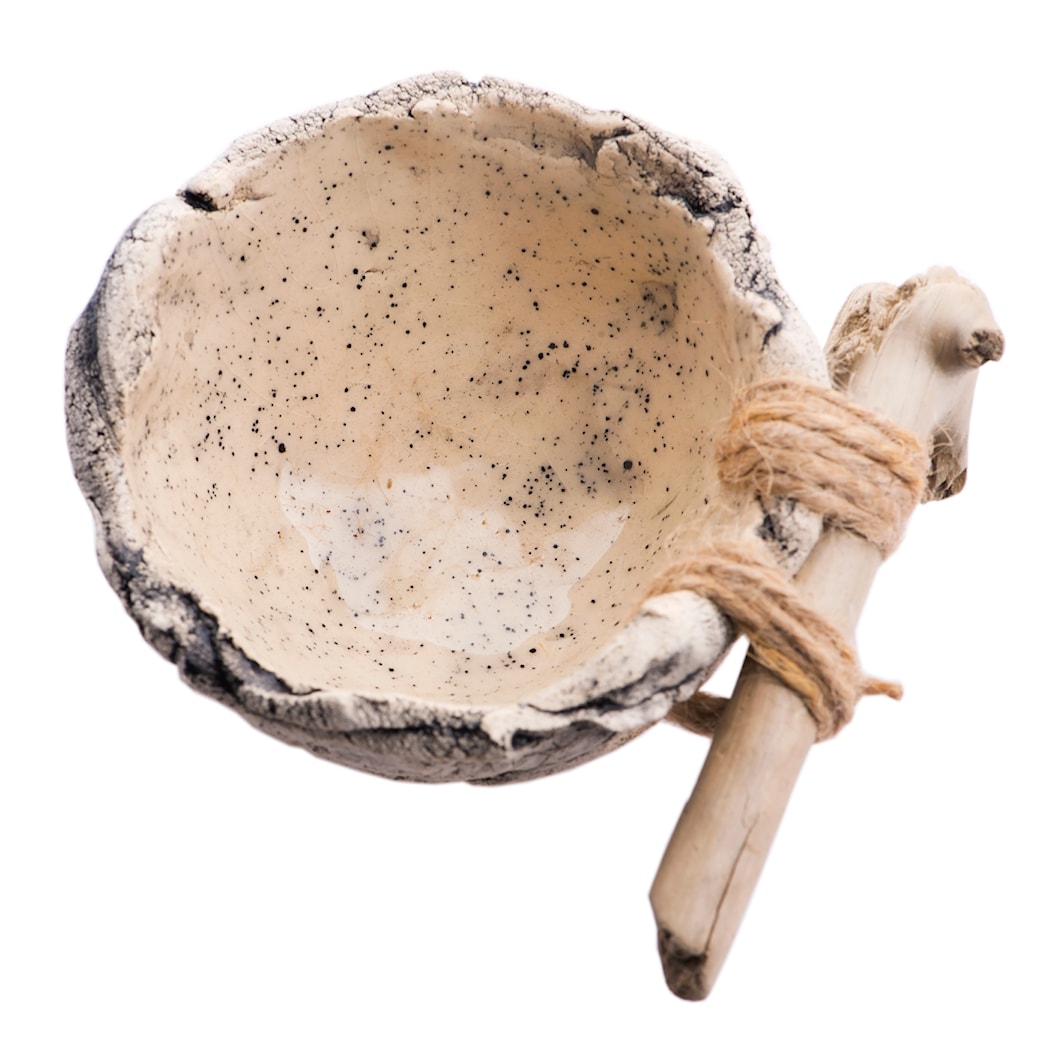 Miseczka ceramiczna z drewnem - Salon, styl rustykalny - zdjęcie od Studio Pod Kloszem - Ceramika Artystyczna - Homebook