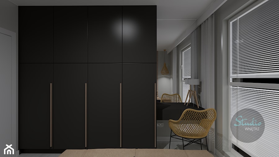 Projekt mieszkania styl nowoczesny - Sypialnia, styl nowoczesny - zdjęcie od Studio WNĘTRZ