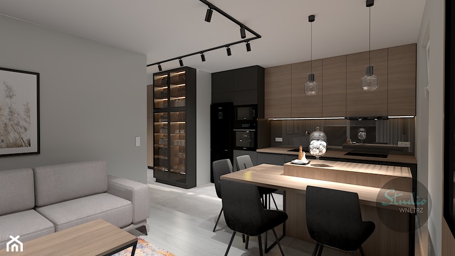 Projekt mieszkania styl nowoczesny - Kuchnia, styl nowoczesny - zdjęcie od Studio WNĘTRZ