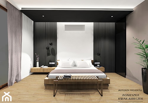 Sypialnia Dom Gliwice II - Sypialnia, styl minimalistyczny - zdjęcie od SZTUKA DESIGNU Pracownia Architektury