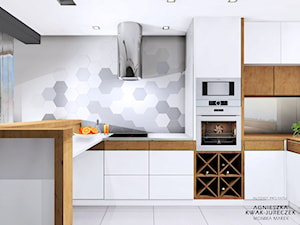 Strefa dzienna Dom Chudów - Kuchnia, styl nowoczesny - zdjęcie od SZTUKA DESIGNU Pracownia Architektury