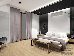Sypialnia Dom Gliwice II - Sypialnia, styl minimalistyczny - zdjęcie od SZTUKA DESIGNU Pracownia Architektury
