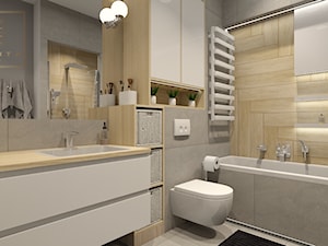 Mała łazienka z wanną i prysznicem - zdjęcie od Qualita Interno