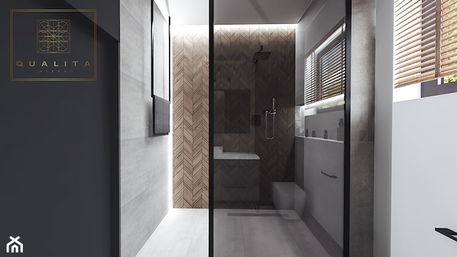 Nowoczesna łazienka w stylu industrialnym - zdjęcie od Qualita Interno