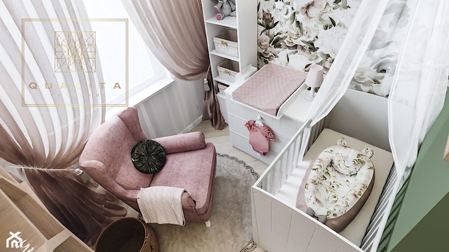 zielono różowy pokój dla dziewczynki - zdjęcie od Qualita Interno