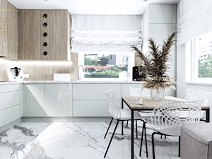 Nowoczesny salon z aneksem kuchennym 2022 - zdjęcie od Qualita Interno
