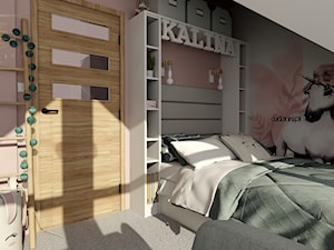 Nowoczesna zabudowa łóżka w pokoju dziecka - zdjęcie od Qualita Interno