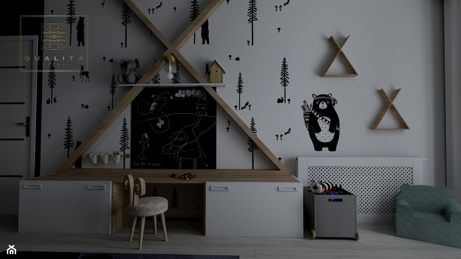 Naklejki na ścianę w pokoju dziecięcym - zdjęcie od Qualita Interno - Homebook
