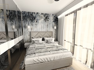 Sypialnia z tapetą wonderwall - zdjęcie od Qualita Interno
