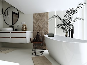 Wanna wolnostojąca Comfort 2.0 w nowoczesnej łazience - zdjęcie od Qualita Interno