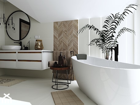 Aranżacje wnętrz - Łazienka: Wanna wolnostojąca Comfort 2.0 w nowoczesnej łazience - Qualita Interno. Przeglądaj, dodawaj i zapisuj najlepsze zdjęcia, pomysły i inspiracje designerskie. W bazie mamy już prawie milion fotografii!