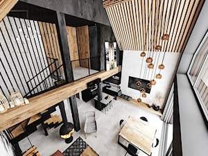 Dom nowoczesna stodoła - aranżacje projekty inspiracje 2021 - zdjęcie od Qualita Interno