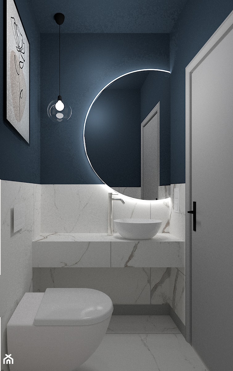 Mała toaleta - zdjęcie od Wyobrażalnia - studio projektowe