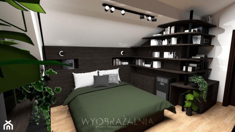 Sypialnia - Sypialnia, styl skandynawski - zdjęcie od Wyobrażalnia - studio projektowe