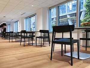 Deska podłogowa modrzew bielona olejowana - Wnętrza publiczne, styl skandynawski - zdjęcie od wielka - podłogi premium