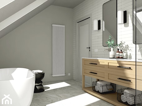 Aranżacje wnętrz - Łazienka: Modern transitional bathroom - W Stylu. Justyna Sońta. Przeglądaj, dodawaj i zapisuj najlepsze zdjęcia, pomysły i inspiracje designerskie. W bazie mamy już prawie milion fotografii!