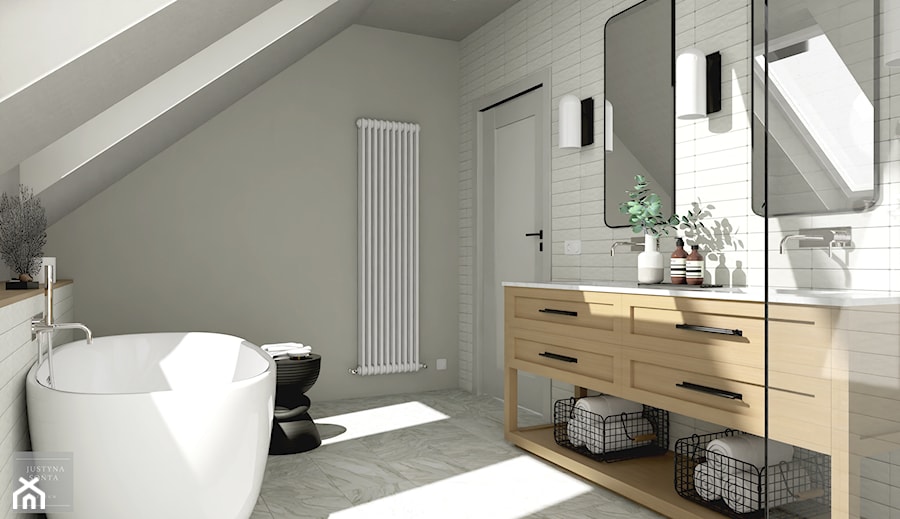 Modern transitional bathroom - zdjęcie od W Stylu. Justyna Sońta