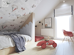 Pokój dziecięcy w marynistycznych barwach z tapetą - zdjęcie od STUDIO MILIMETR