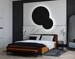 Projekt sypialni z dominacją drewna - zdjęcie od Dartdesign Studio Projektowe Dawid Peciak - Homebook