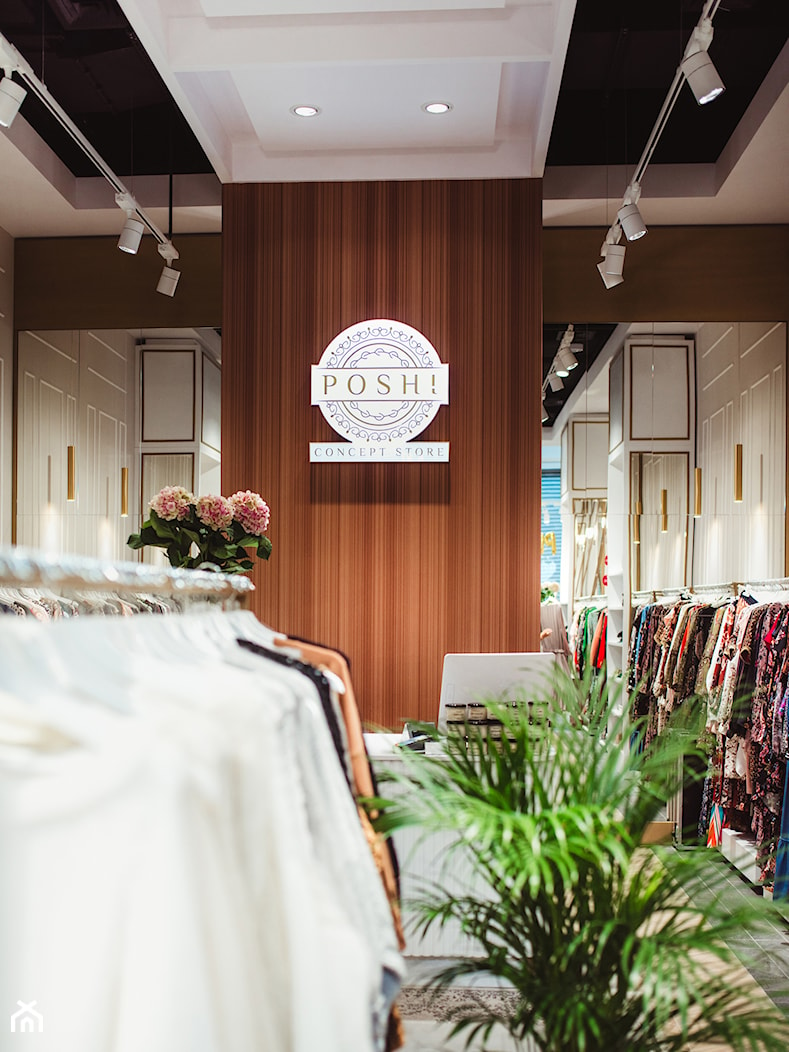 POSH! CONCEPT STORE BUTIK ODZIEŻOWY - Wnętrza publiczne, styl glamour - zdjęcie od Knap Przyłuska Grupa Projektowa - Homebook