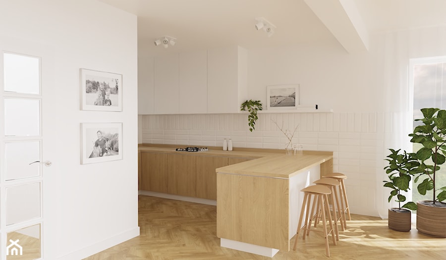 Milk&Honey dom jednorodzinny - Kuchnia, styl skandynawski - zdjęcie od JENO Pracownia Projektowania Naturalnego