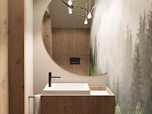 Dom w kolorach ziemi - Łazienka, styl minimalistyczny - zdjęcie od JENO Pracownia Projektowania Naturalnego