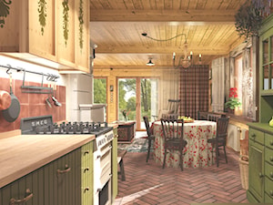 Leśny dom w Puszczy Augustowskiej - Kuchnia, styl rustykalny - zdjęcie od JENO Pracownia Projektowania Naturalnego